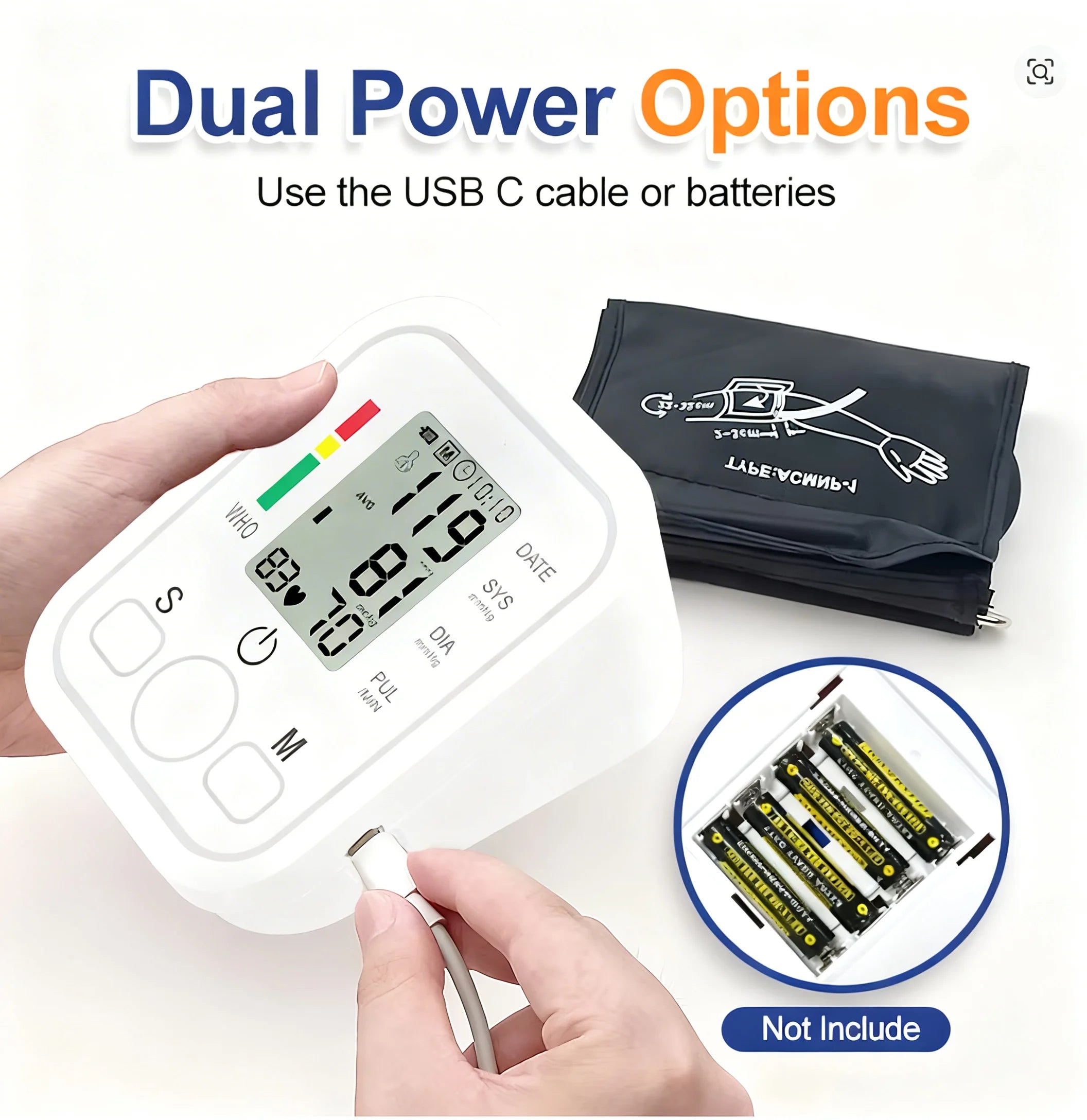 Medical Arm Blood Pressure Monitor gauge Playback Sphygmomanometer For Elderly Accurate Measurement digital tensiometers