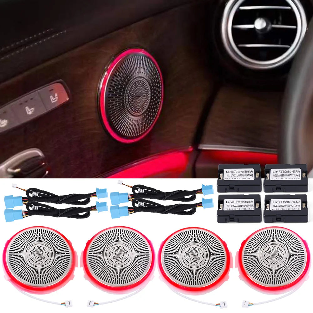 LED Ambient Speaker Covers for Mercedes Benz W205 W213 X253 Tidesmit