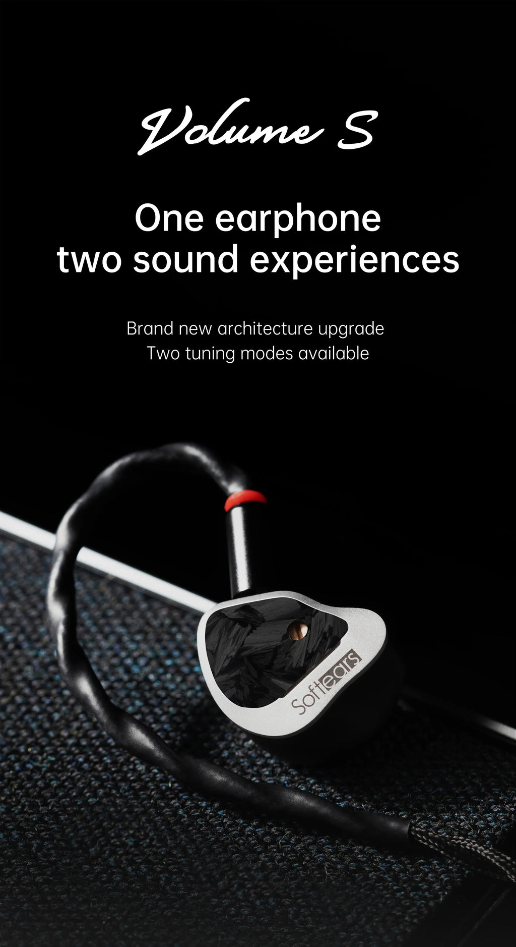 Softears Volume Hybrid Quad-Driver IEMs Black | Tidesmit Tidesmit