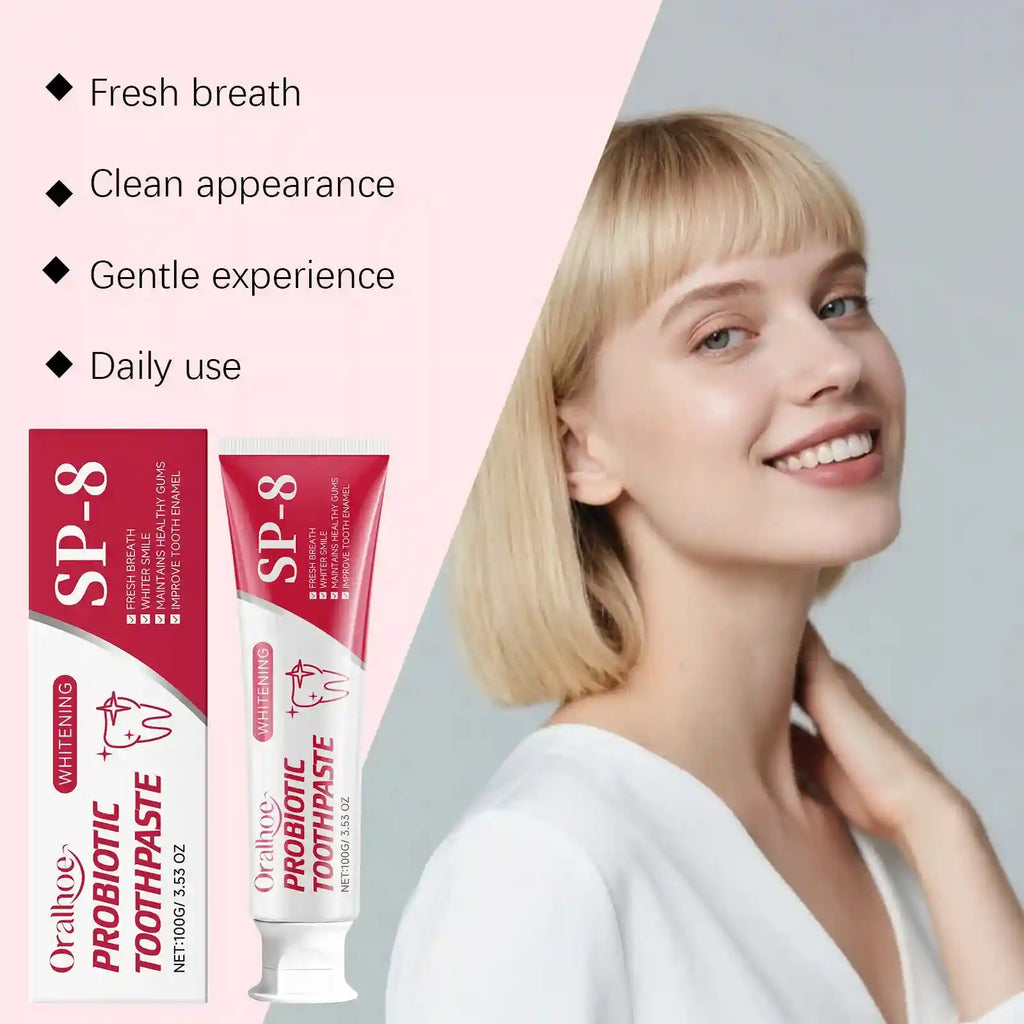 Tidesmit SP-8 Hydroxyapatite teeth whitening toothpaste for deep stain removal and cavity prevention