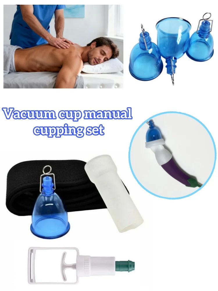 Cupping Therapy Set for Muscle Recovery - Professional Vacuum Suction Kit Relaxation Treatment Tidesmit