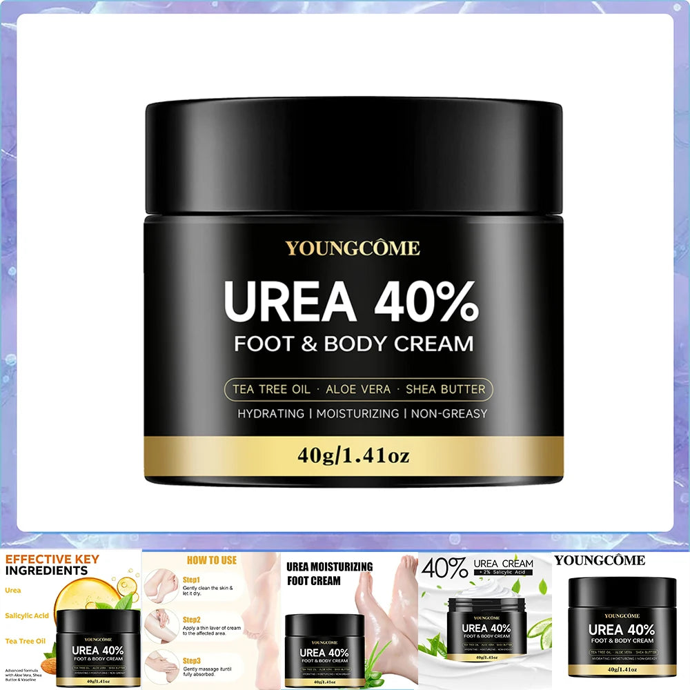 Urea 40% Cream for Cracked Heels and Dry Skin Repair - Tidesmit Scrubs Treatments 40g Tidesmit