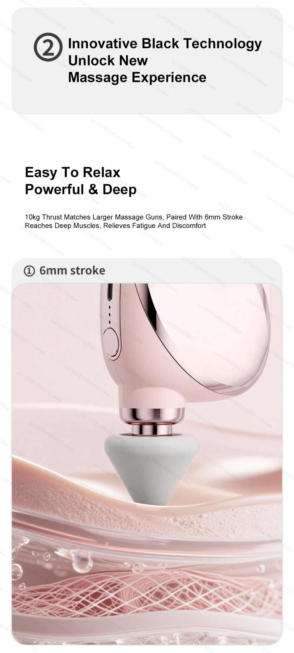 Mini Massage Gun - Portable Deep Tissue Therapy Device by Tidesmit Relaxation Treatment Tidesmit