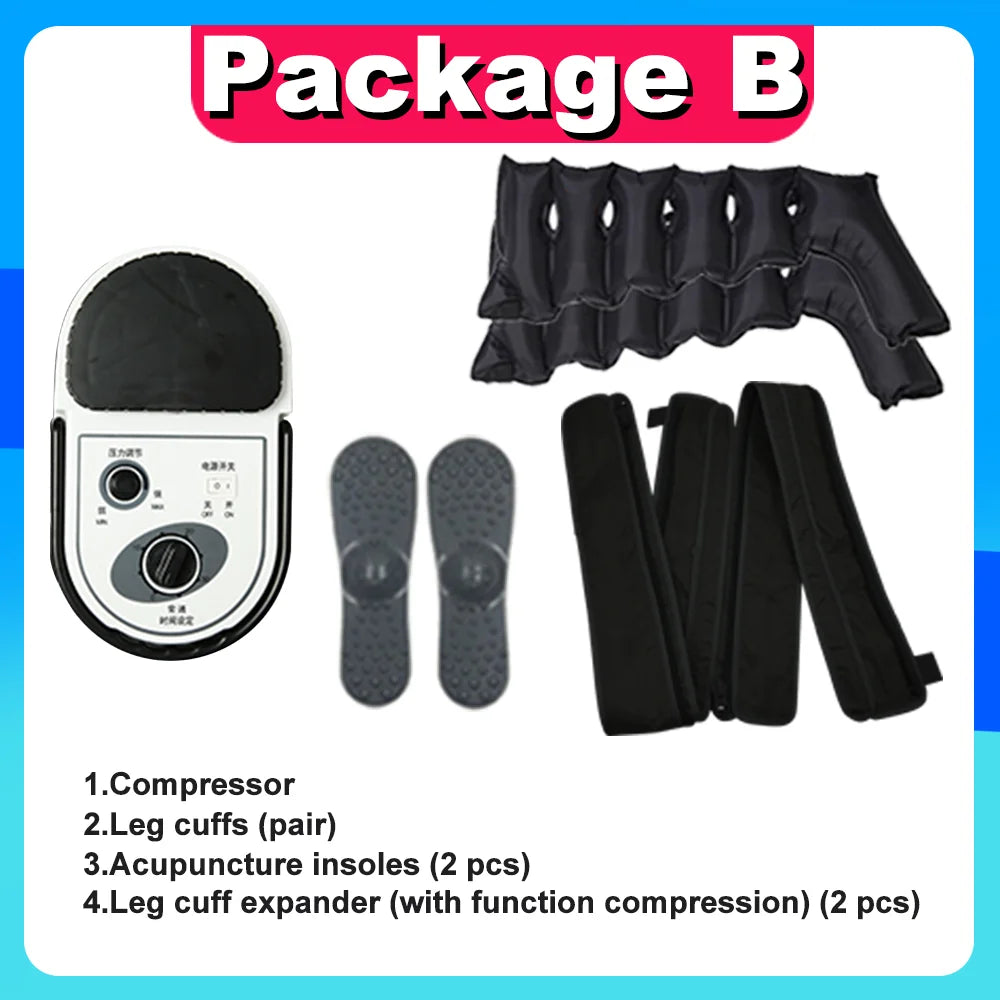 Leg Air Compression Massager for Circulation Relief | Tidesmit Relaxation Treatment Package B Tidesmit