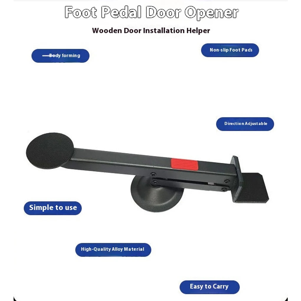 Professional Effortless Wooden Door Lifter Pedaled Lifting Device Household Woodworking Door Quick Installation Auxiliary Tools