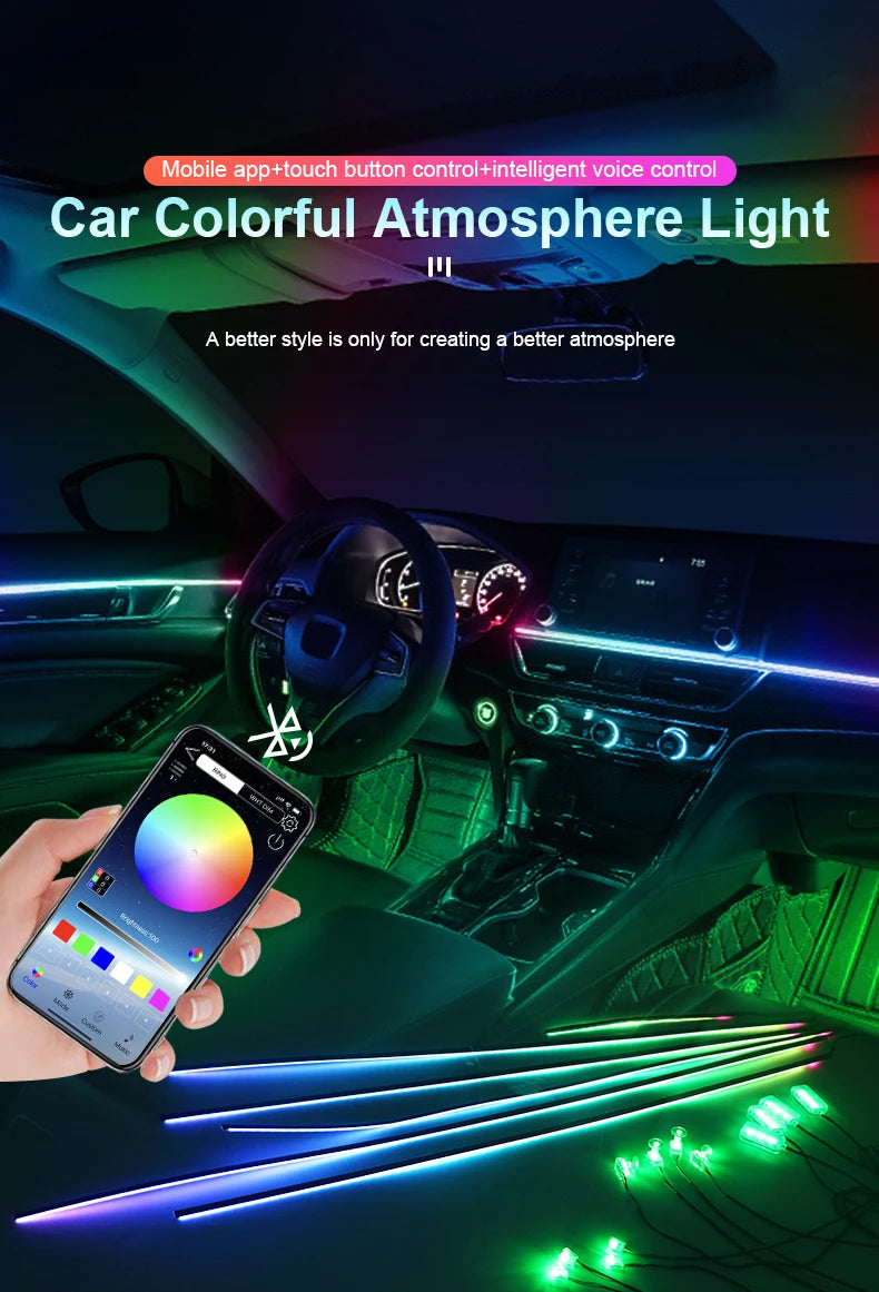 Car Ambient Lighting RGB LED Symphony Atmosphere Lamp by Tidesmit Tidesmit