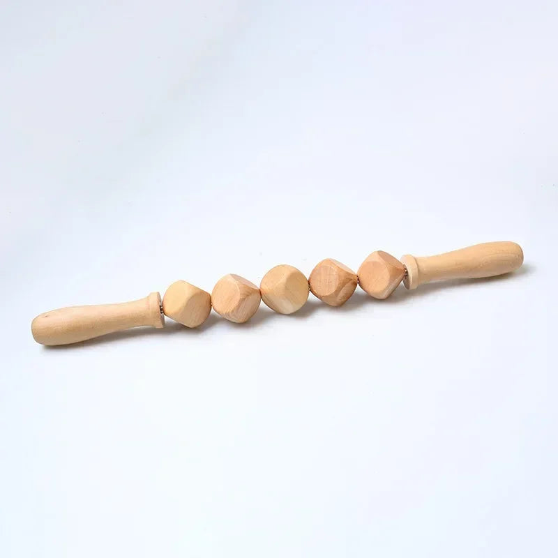 Wood Therapy Massage Roller for Body Contouring and Cellulite Reduction Body Shaping Massage Equipment 5 beads Tidesmit