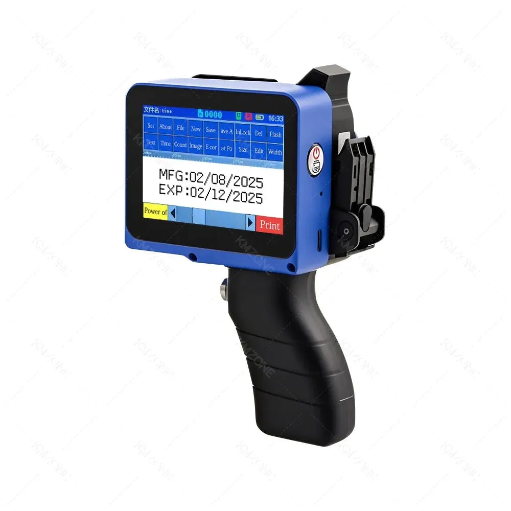 12.7mm Portable Mini Handheld Inkjet Printer for QR Barcode Batch Date Number Logo Expiry Date Coding Machine 28 Languages