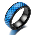 NFC Smart Health Ring Carbon Fiber 13.56MHz Ceramic Wellness Wearable US8 59MM Tidesmit