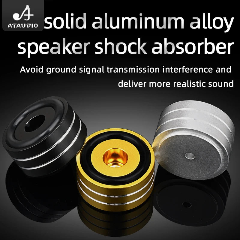 Super Premium 4PCS Hifi Speaker Spikes Stand Feet Pad Aluminum Alloy for Speaker DAC Shock Absorbing Foot Pad