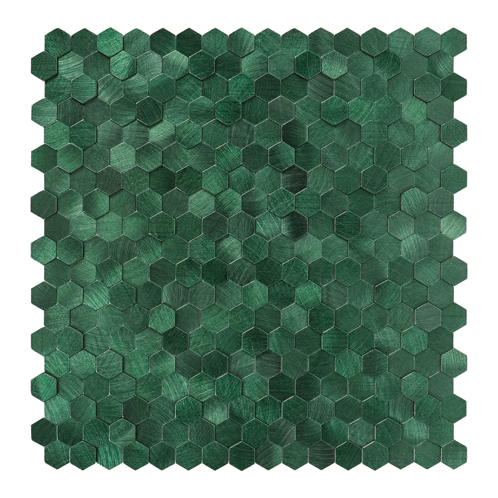 Peel and Stick Backsplash Hexagon Tile, Self Adhesive Wall Tiles 3D Metal Stick on Tiles for Kitchen
