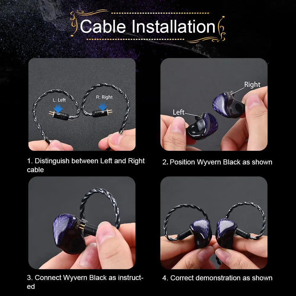 Celest Wyvern HiFi Wired IEM Earphones With Microphone | Tidesmit Tidesmit