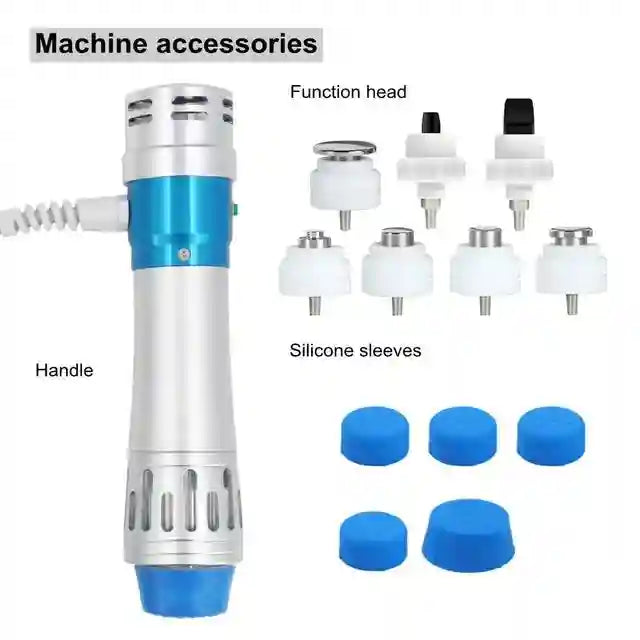 Shockwave Therapy Machine: Electric Muscle Relief & 7 Massage Heads Massage Chairs Tidesmit