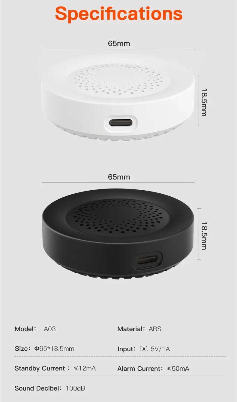 Tuya WiFi Siren Alarm For Smart Home Security 100db Speaker Works With Alexa Yandex Alice Tuya Smart Life