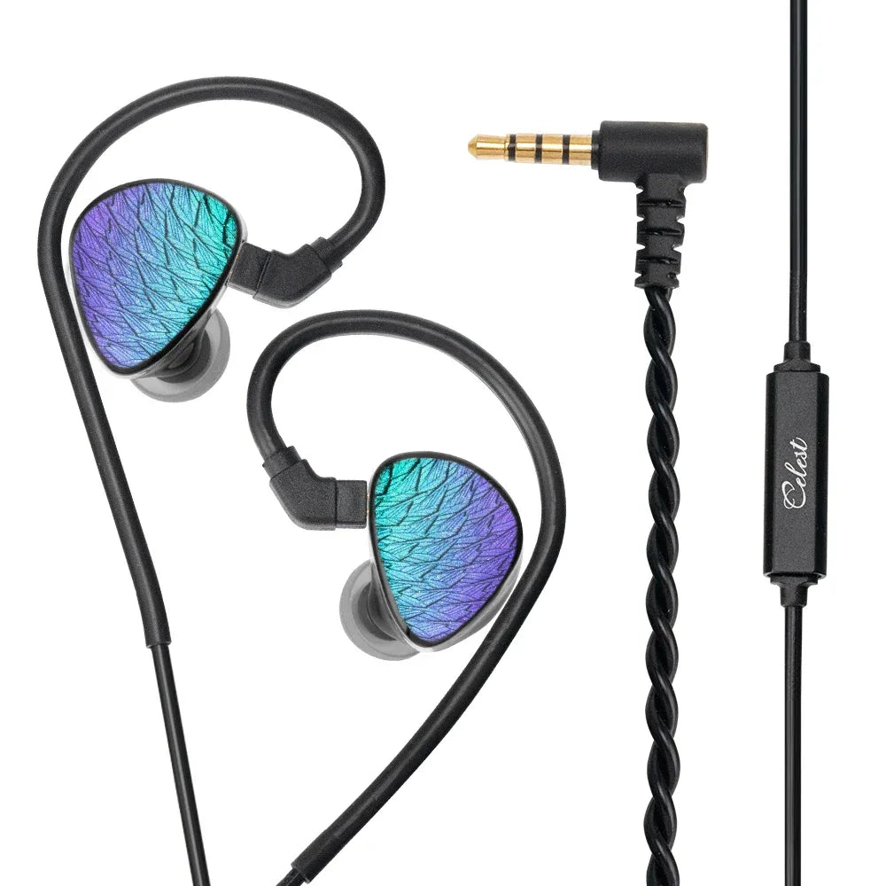 Celest Wyvern Wired In-Ear Monitors | 10mm LCP Driver | Tidesmit Moss 3.5mm One Mic China Mainland Tidesmit