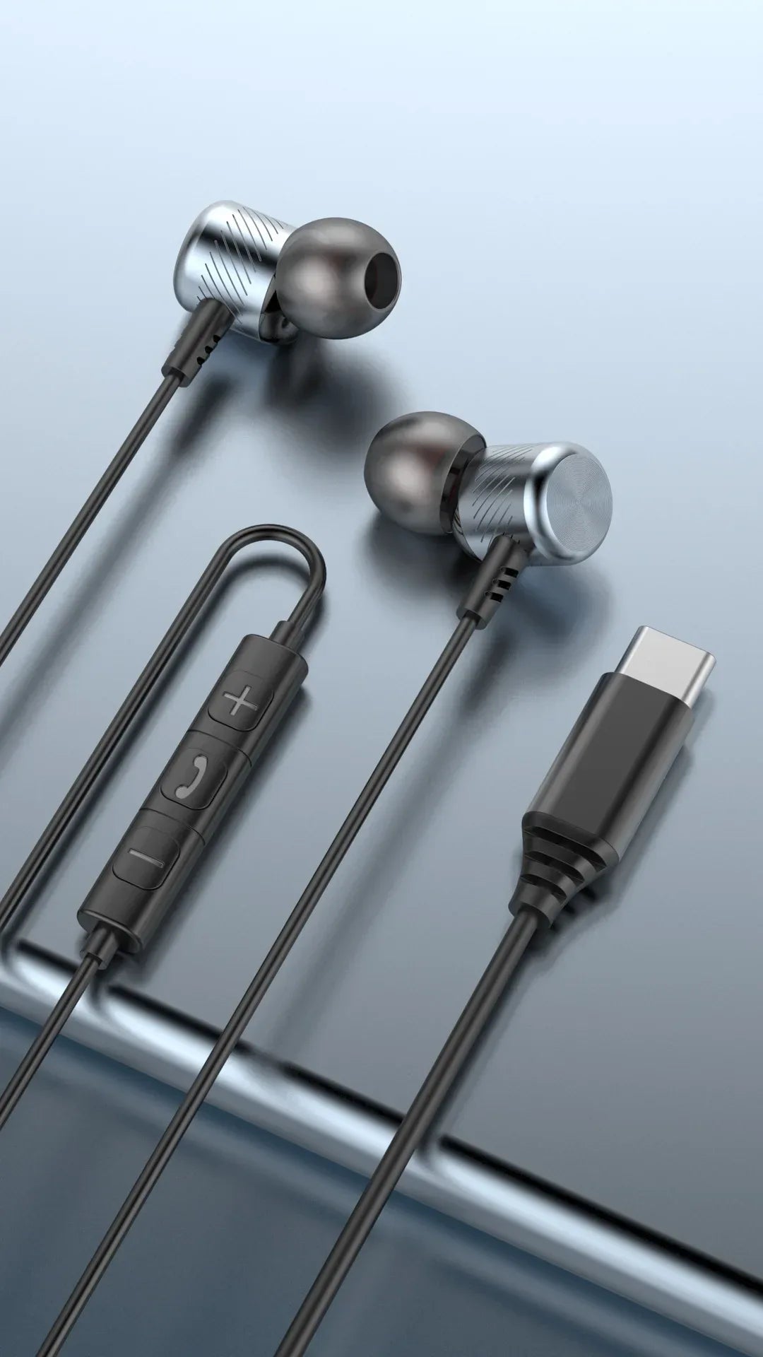 Wired Metal In-Ear Headphones with Mic by Tidesmit - 6 Variants Tidesmit