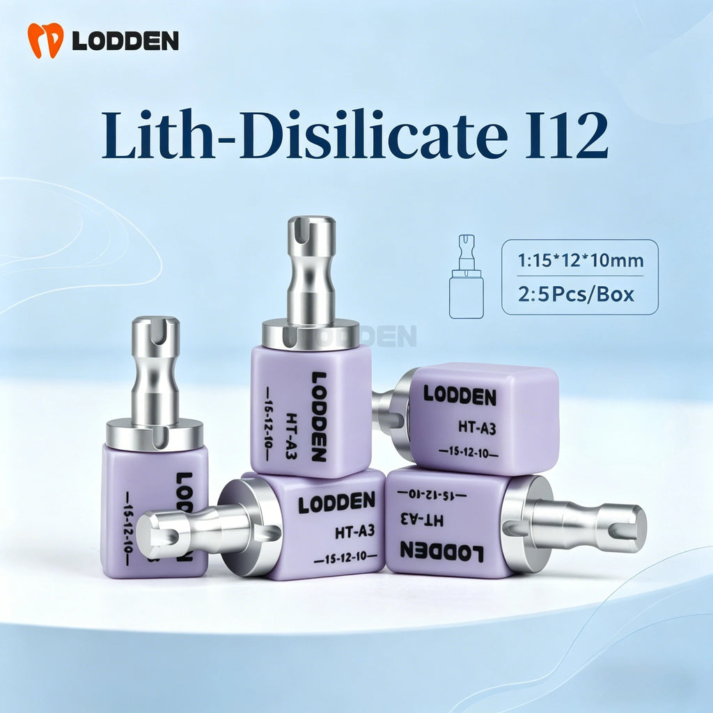 Lodden A16 Lithium Disilicate with Hole Glass Ceramic Block CAD CAM Dental Lab Material For Veneer Restoration