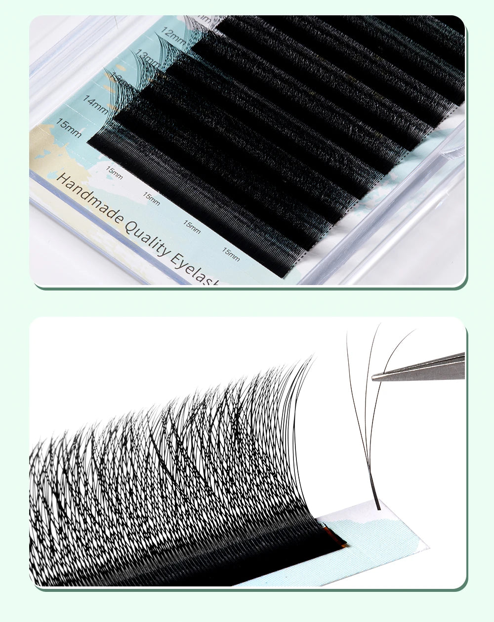 W Shape Premade Volume Fans - Wispy False Eyelashes by Tidesmit False Eyelashes Tidesmit