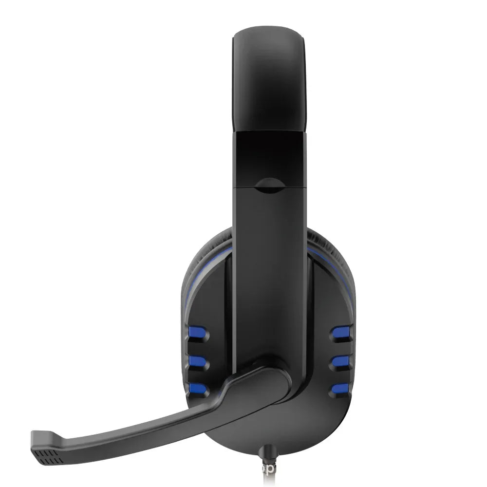 Tidesmit Wired Gaming Headset with Microphone for PC and PS4, Blue Tidesmit