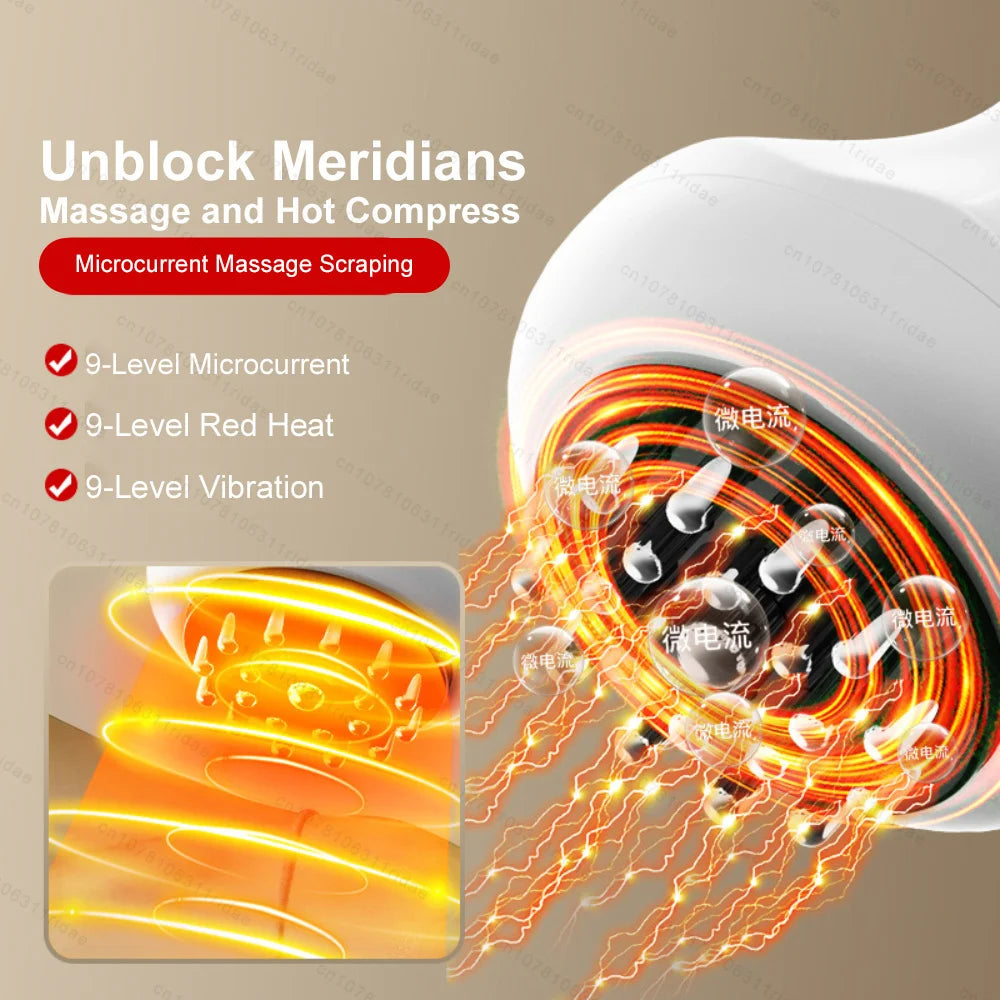 Anti Cellulite Massage Tool - White Lymphatic Drainage Sculpting Device Relaxation Treatment Tidesmit