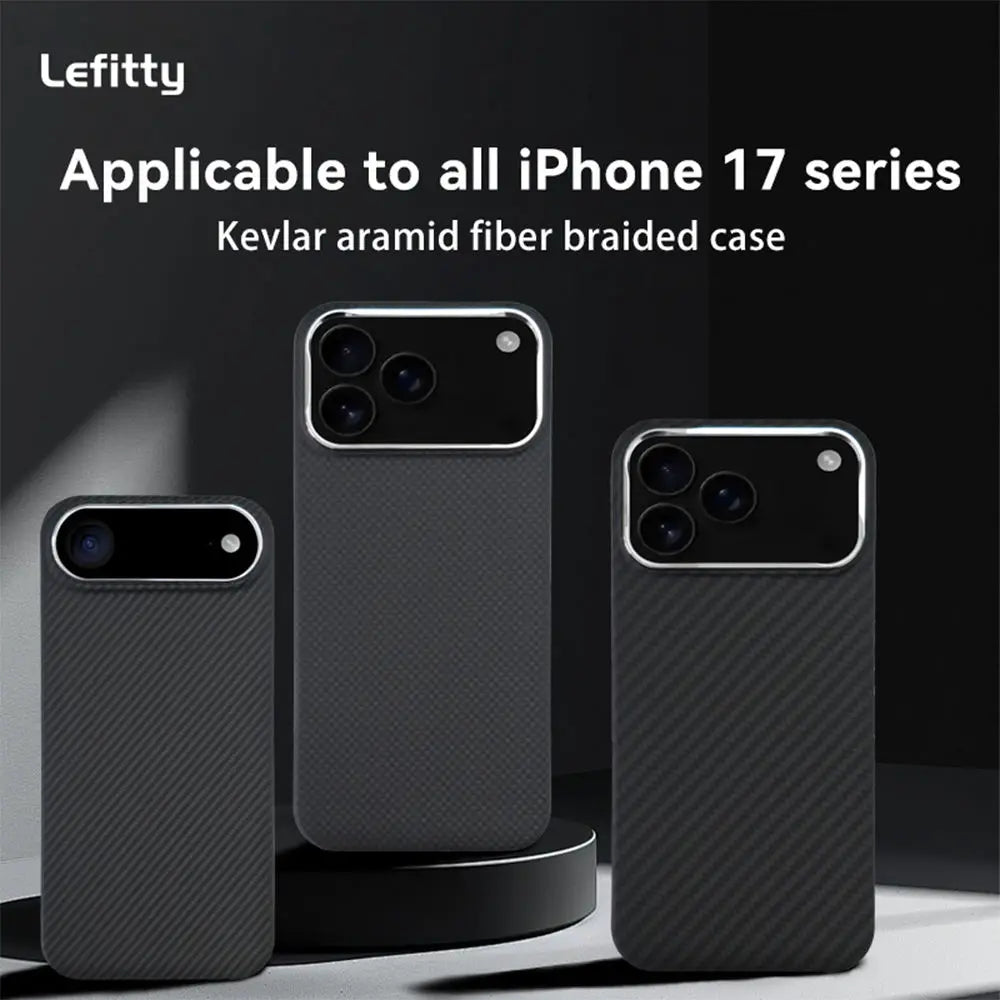 iPhone 17 Pro Max Kevlar Case - Ultra-Thin Aramid Fiber Slim Fit Tidesmit