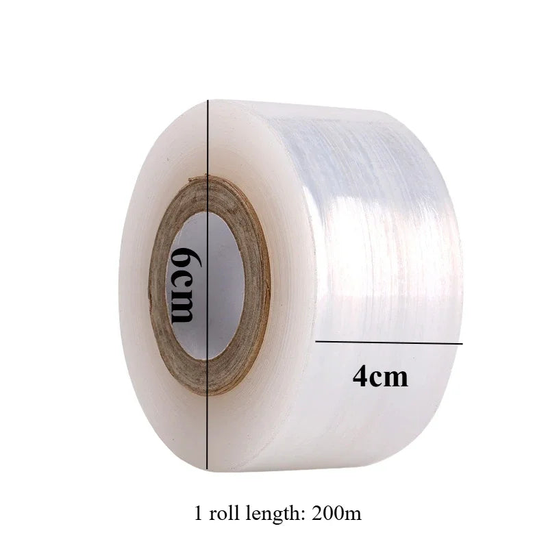 1/3roll PE Flexible Grafting Tape Film Self-adhesive Garden Tree Roll Tape To Graft Trees Plants Graft Stretchable 4cm Width