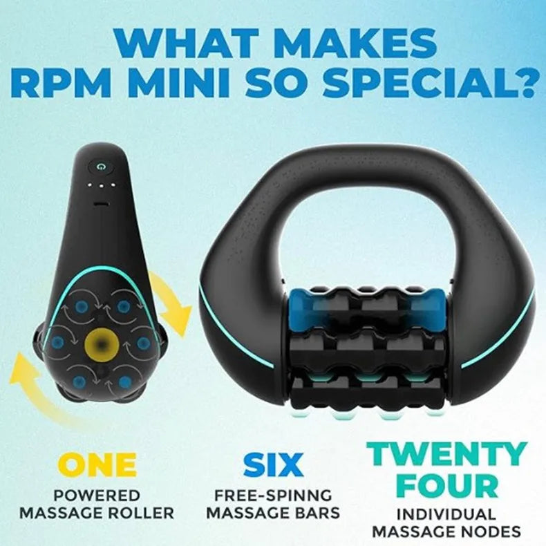 Mini Percussive Massager - Portable Muscle Recovery Tool (Type-C) Relaxation Treatment Tidesmit