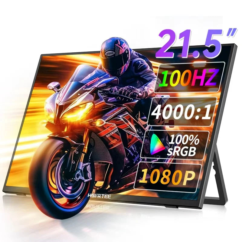 HGFRTEE 21.5 Inch 100HZ VA Panel - Gaming Monitor 4000:1 1080P Resolution 3ms Response Time And 178 Degree Wide Viewing Angle