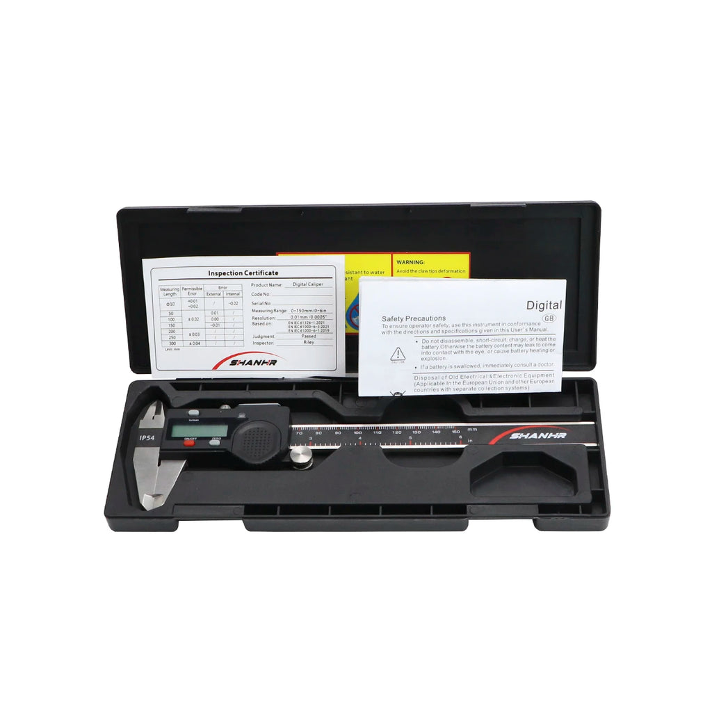 SHANHR New Hardened Stainless Steel 0-150mm Digital Caliper Vernier Caliper Micrometer Electronic Vernier Caliper Measuring Tool