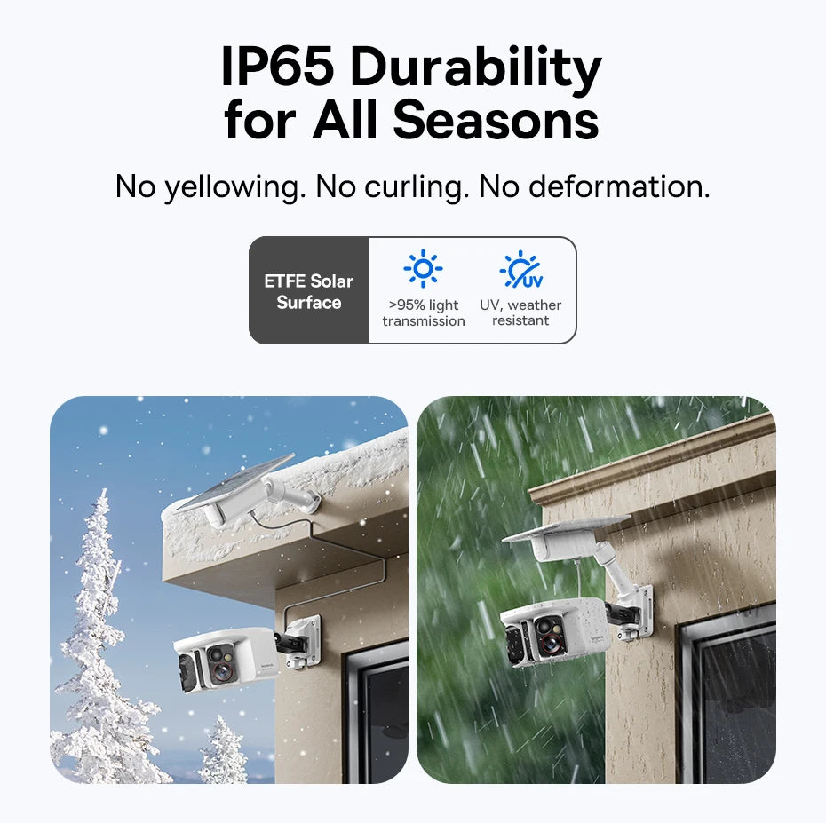 Baseus Security X1 Pro Outdoor Dual Camera Wireless 3K Camera Solar Panel Face Recognition Smart AI Tracking Security Camera