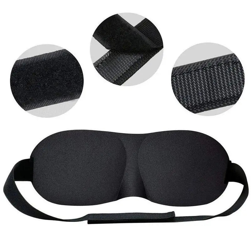3D Sleeping Eye Mask Travel Rest Aid Eye Cover Patch Paded Soft Sleeping Mask Blindfold Eye Relax Massager