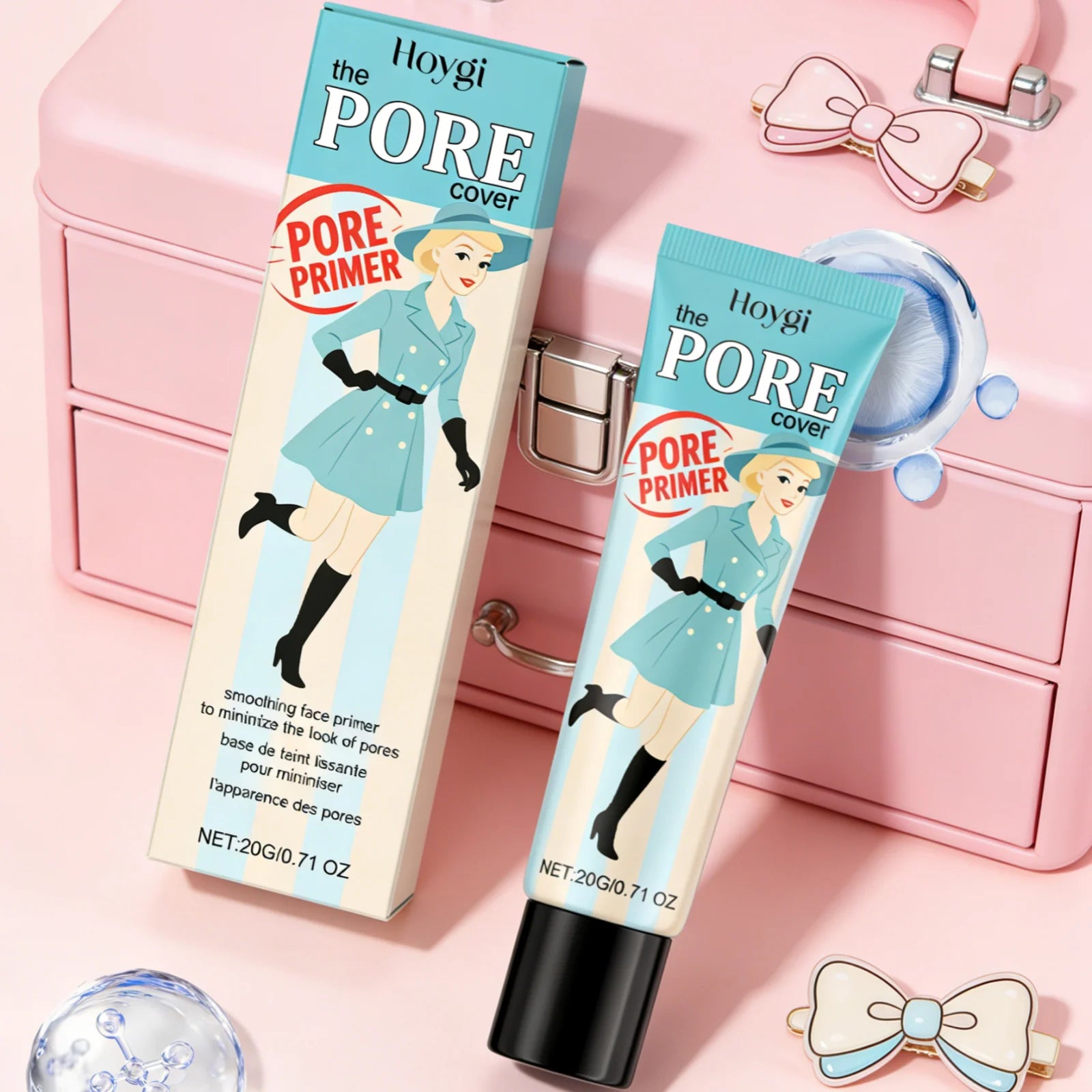 Tidesmit Hoygi pore primer texture close-up smoothing face makeup for oil control and long-lasting flawless finish