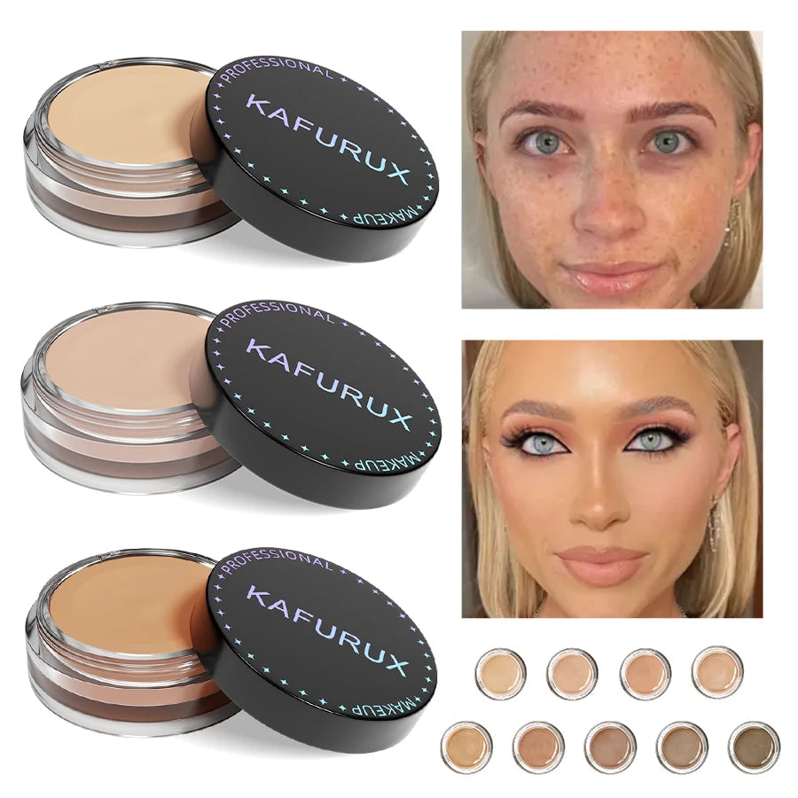 Tidesmit full coverage waterproof foundation for face makeup hiding tattoos scars and blemishes with matte finish
