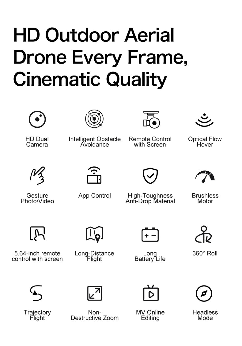 8K GPS Camera Drone with Obstacle Avoidance | Foldable Aerial Pro Tidesmit