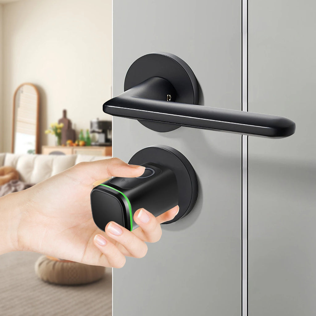 Advanced Smart Lock 4-in-1 Fingerprint/APP/Card/Key IP53 Waterproof 100 Users Alloy Durable for Home Hotel Apartment Door