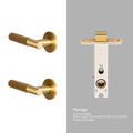 DOOROOM Brass Door Lock Set Modern Knurled Matte Brushed Copper Interior Door Lock Decorative Lock Privacy Lock Passage Lock