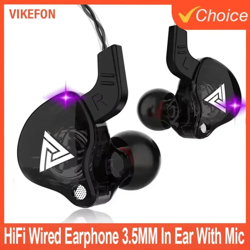 Wired Earbuds 3.5mm Microphone Stereo Sport Headset by Tidesmit Tidesmit