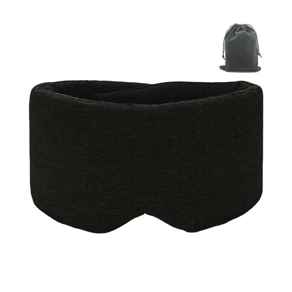Cotton Sleep Eye Mask,100% Blocking Light Sleeping Mask for Side Sleeper,Soft Zero Pressure Cooling Blackout Eye Masks for Sleep