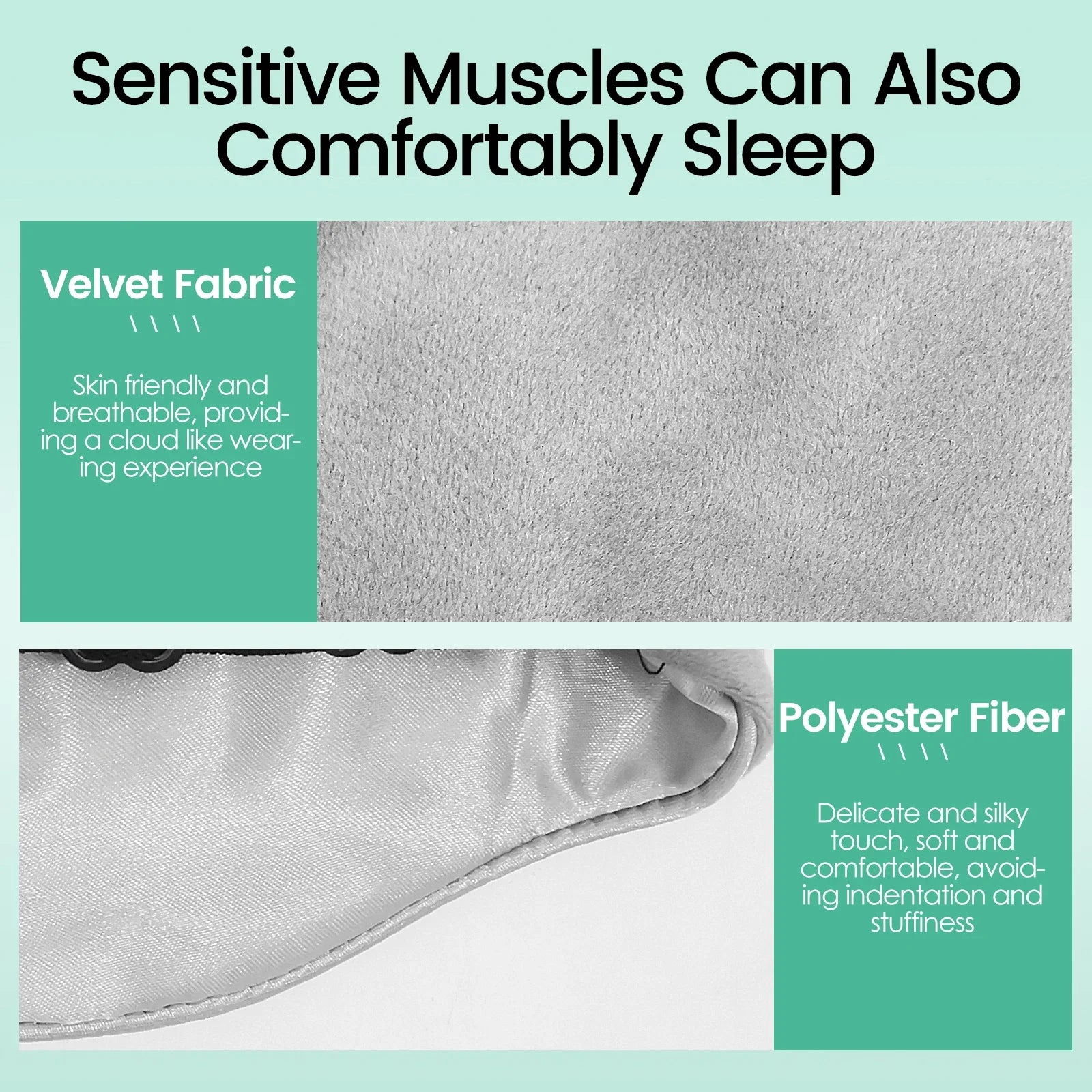 Weighted Eye Mask Soft Breathable Blackout Sleep Mask with Adjustable Sticky Strap Removable Weighted Eye Cover for Sleeping