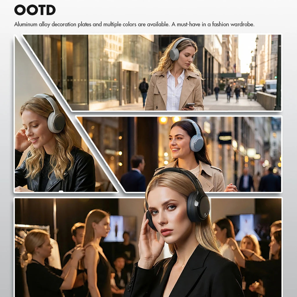 Tidesmit Wireless Headphones with Active Noise Cancellation - Over-Ear Tidesmit