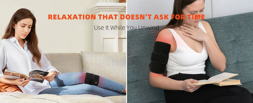 Red Light Therapy Belt for Back and Waist Portable Infrared Therapy Pad Featuring 660nm and 850nm Wavelength LED Lights