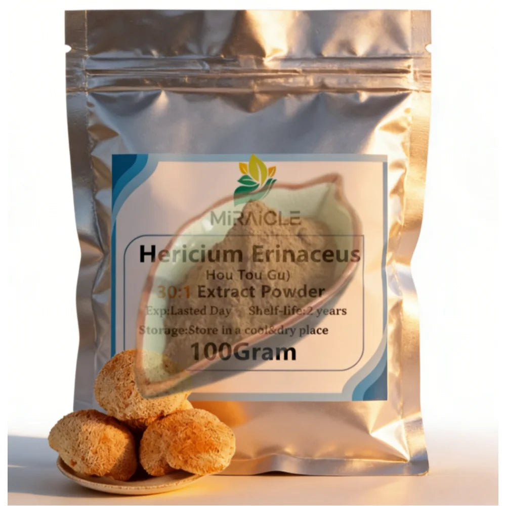 Global Customized Proportion Packaging Lions Mane Mushroom Extract Powder Bulk Hericium Erinaceus Out Packing Aluminum Foil Bag