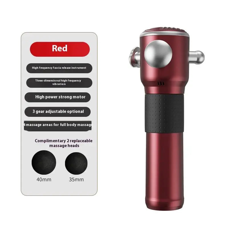 Fascia Gun Deep Tissue Muscle Massager - 3 Speed Portable Recovery Tool Fascia Gun red Tidesmit