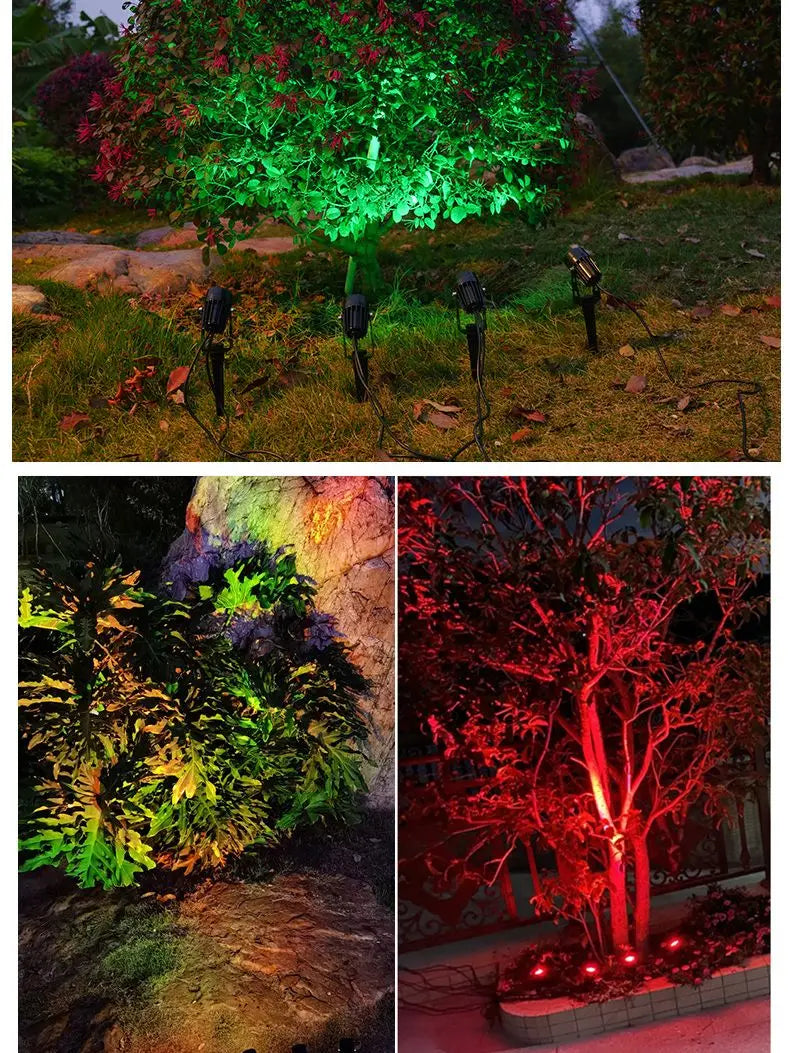 LED Garden Lights Outdoor Waterprof Lawn Lamp 220V110V12V 5W10W15W20W Landscape Spike Bulb IP65 Led Light Garden Path Spotlights