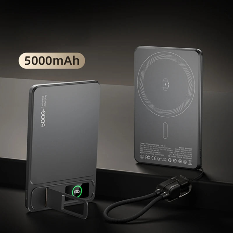 Magnetic Wireless Power Bank 10000mAh for iPhone with PD Fast Charging Tidesmit