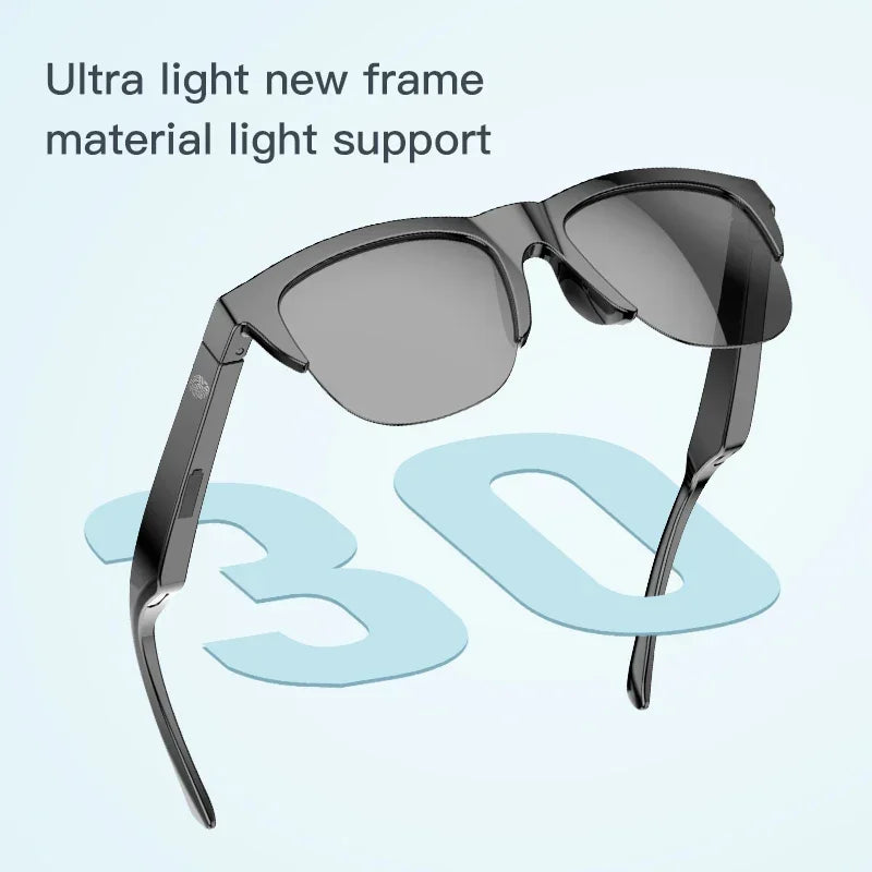 Tidesmit Bluetooth Smart Glasses V5.3 - Wireless Audio & UV Protection Tidesmit