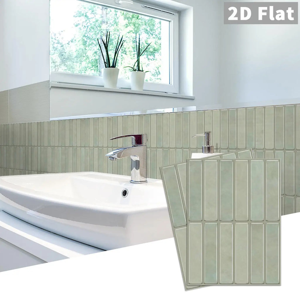Self-adhesive tile decals, peel-and-stick tile stickers, splash-proof wall decor for kitchens and bathrooms, bedroom decor