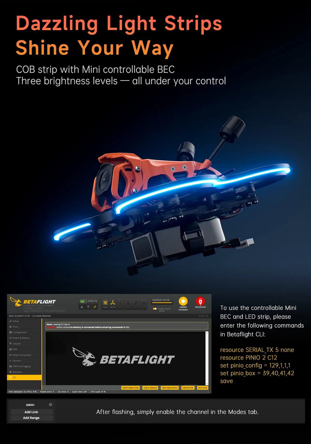 GEPRC DarkStar22 O4 Pro CineWhoop FPV Drone - ELRS 2.4G System Tidesmit