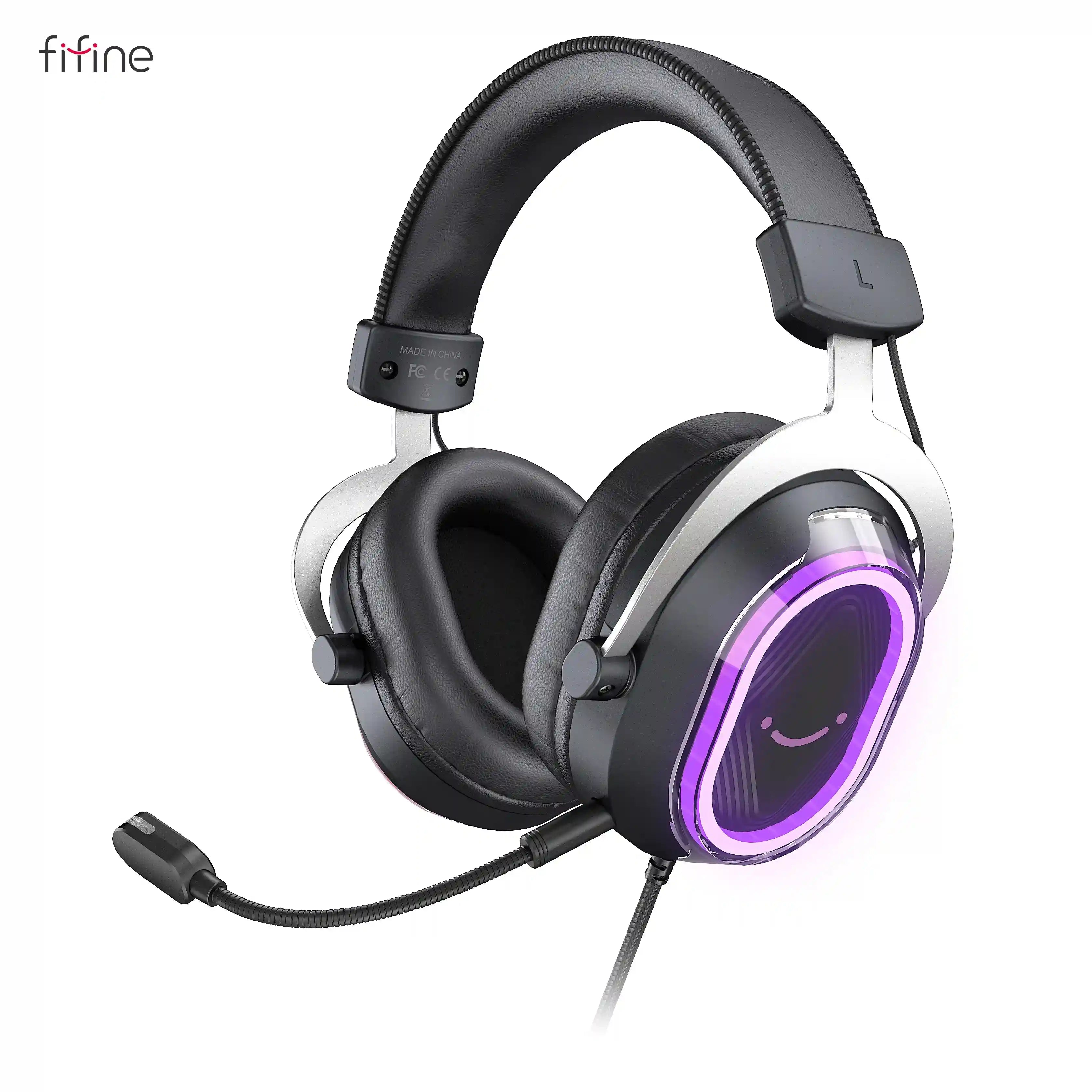 RGB Gaming Headset with 7.1 Surround Sound and Detachable Microphone (H13) Tidesmit
