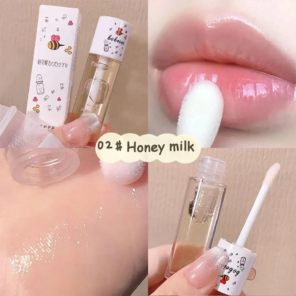 Peach Milk Lip Oil | Nourishing Cruelty-Free Lip Treatment Lip Care Honey milk Tidesmit
